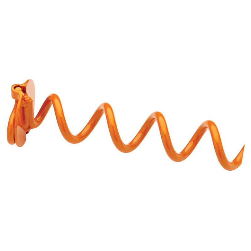 Vortex (1-Pack) 10" Spiral Ground Anchors, Steel Screw In with Folding Ring, 275 lb Pull Force, Orange ANCFR10-ORG-A - Image 1